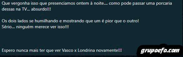Meme do jogo do Vasco contra o Londrina para whatsapp